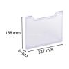 Előlap katalógustartóhoz, A4, fekvő, EXACOMPTA "Office", áttetsző