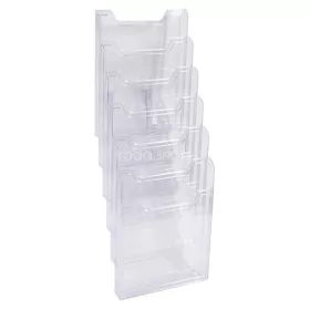   Katalógustartó, fali, A4, álló, 6 rekeszes, EXACOMPTA "Office", áttetsző