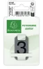 Információs tábla, öntapadó, 2,5x4,4 cm, alumíniumhatású, EXACOMPTA, 3-as