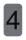 Információs tábla, öntapadó, 2,5x4,4 cm, alumíniumhatású, EXACOMPTA, 4-es