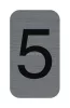 Információs tábla, öntapadó, 2,5x4,4 cm, alumíniumhatású, EXACOMPTA, 5-ös
