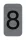 Információs tábla, öntapadó, 2,5x4,4 cm, alumíniumhatású, EXACOMPTA, 8-as