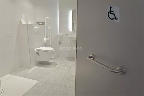 Információs tábla, öntapadó, 7,5x7,5 cm, alumíniumhatású, EXACOMPTA, "Mozgáskorlátozottak részére"