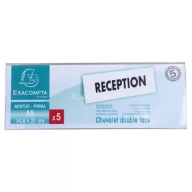 Névtábla tartó, asztali, A5, EXACOMPTA