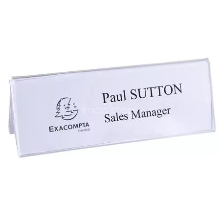 Névtábla tartó, asztali, A5, EXACOMPTA