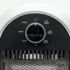 Home FK 231 álló elektromos halogén hősugárzó fűtőtest, 400W/800W/1200W, oszcillálás, IP20 védelem, fekete/ezüst
