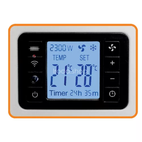 Home FK 350 WIFI szabadon álló SMART konvektor fűtőtest, 1000W/1300W/2300W, távirányító, fagyőr funkció, fehér