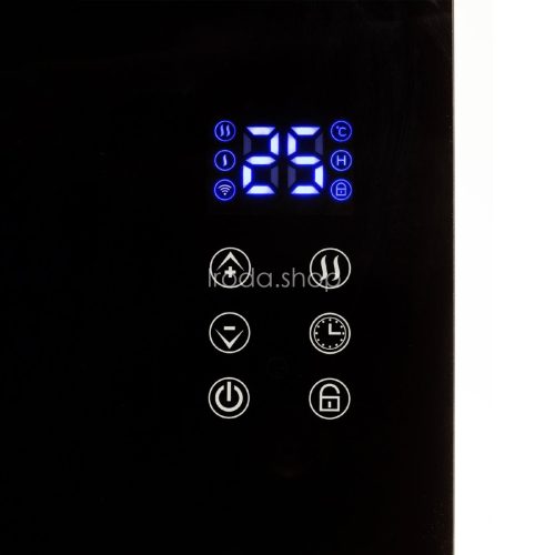 Home FK 430 WIFI álló vagy falra szerelhető SMART konvektor fűtőtest, 1000W/2000W, edzett üveg előlap, fekete