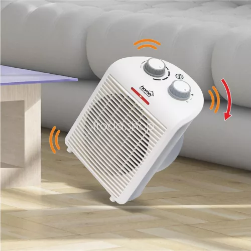 HOME FK1G ventilátoros fűtőtest, max. 2000 W, termosztát, 2 fokozat, 3 funkció, fehér/szürke színű