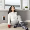 Home FKH 401 hordozható elektromos mini kerámia fűtőtest, 400W, elektronikus termosztát, lángeffekt, fehér