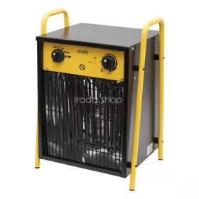   HOME FKI9 hordozható ventilátoros fűtőtest, max. 9000 W, 2 fokozat, termosztát, IPX4, dupla falú ház