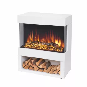   HOME FKK28 szabadon álló elektromos látványkandalló, max. 1800 W, 2 fokozat, LED lángeffekt, fagyőr funkció
