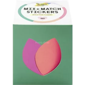   Matrica készlet, 460 db, FOLIA "Mix + Match", virágos motívumok