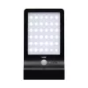 Home FLP300SOLAR napelemes LED reflektor, 300 lm, PIR mozgásérzékelő, 120° 5m, 36 db hidegfehér SMD LED, energiatakarékos, műanyag, IP44