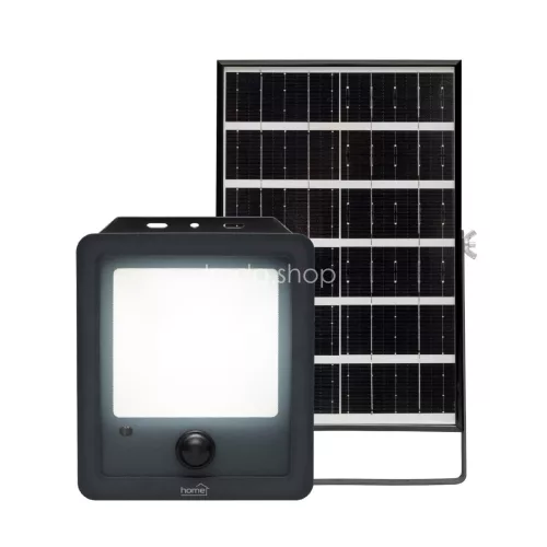 Home FLP600SOLAR napelemes LED reflektor, 40 db SMD LED, 600lm, mozgásérzékelő, IP65 védettség, szolárpanel, távirányítható