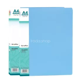   Villámzáras mappa, PP, A4, FLEXOFFICE "FO-CF02", kék