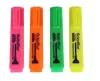 Szövegkiemelő készlet, 1-4 mm, FLEXOFFICE "HL05", 4 különböző szín