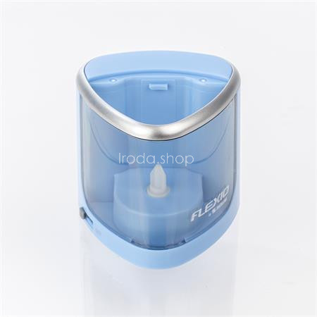 Hegyező, elemes, asztali, FLEXOFFICE "Flexio", kék