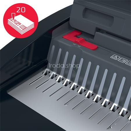 Spirálozógép, műanyag spirálkötéshez, manuális, 240 lap, GBC "CombBind CB20"