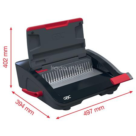 Spirálozógép, műanyag spirálkötéshez, manuális, 240 lap, GBC "CombBind CB20"