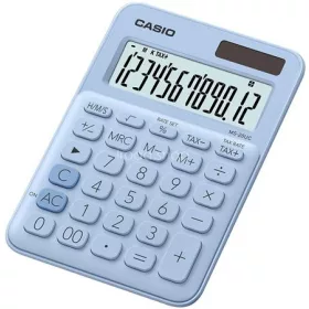   Számológép, asztali, 12 számjegy, CASIO, "MS 20 UC", világoskék