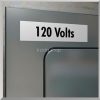 Feliratozógép szalag, vinil, 19 mm x 5,5 m, DYMO "Rhino", fehér-fekete