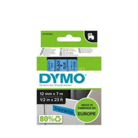   Feliratozógép szalag, 12 mm x 7 m, DYMO "D1", kék-fekete