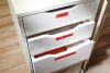 Feliratozógép szalag, 19 mm x 7 m, DYMO "D1", piros-fekete