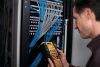 Elektromos feliratozógép, DYMO "Rhino 5200" készlet táskában