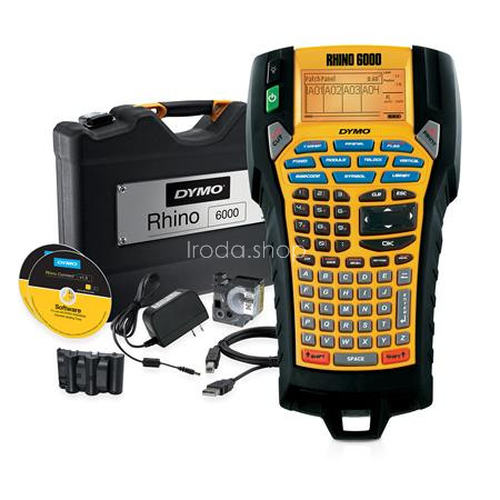 Elektromos feliratozógép, DYMO "Rhino 6000" készlet táskában