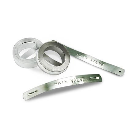 Feliratozógép szalag, rozsdamentes acél, 12 mm x 6,4 m, DYMO "M1011"