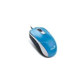   Egér, vezetékes, optikai, normál méret, USB, GENIUS "DX-120", kék