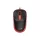Egér, vezetékes, optikai, normál méret, USB, GENIUS "DX-123", fekete-piros