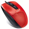 Egér, vezetékes, optikai, normál méret, USB, GENIUS "DX-150X", piros