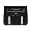 Home HG AF 24 air fryer, forrólevegős fritőz, 2 X 3,8 literes, 6-féle üzemmód, 2460 W, MEAL funkció, DUAL funkció, fekete