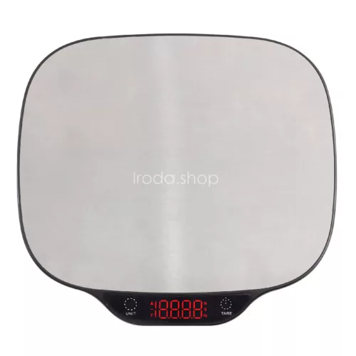 Home HG M 15 konyhai mérleg, méréshatár 15 kg, mérési pontosság: 1 g, tára funkció, világító piros LED kijelzővel, automatikus kikapcsolás,
