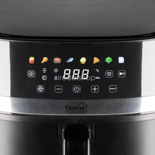 Home HGAF8 digitális air fryer, forrólevegős fritőz, 8 liter kapacitás, 2000 W, hőmérsékleti tartomány 80 – 200 °C