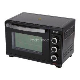   HOME HGMS19 mini sütő, 1280 W, max. 230 °C, 19 literes, időzítő, hőszigetelt burkolat, üveg ajtó