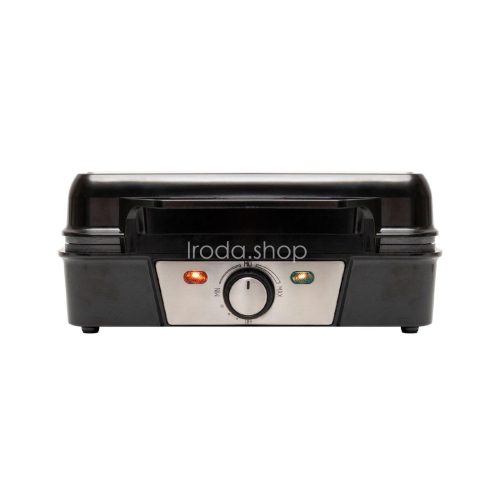 Home HGOS4 ostyasütő és sajtos tallér sütő, 1200 W, rozsdamentes burkolat, jelzőfények, 160–235 °C