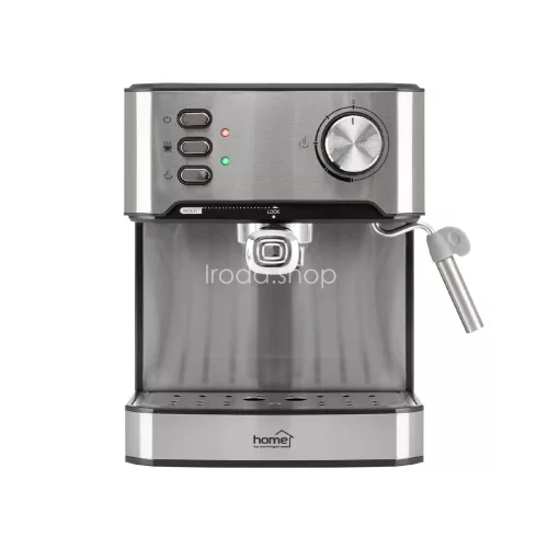 HOME HGPR15 presszókávé főző, 15bar, inox, tejhabosítás, elektronikus vezérlés, automatikus kikapcsolás