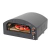 HOME HGPZ02 elektromos pizzakemence, 2000W, max. 380 °C, IPX4 védelem, 33x33 cm sütési felület, 1,5 cm-es Cordierite pizzakő, rozsdamentes ajtó