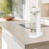 Home HGSZG1000P vizes palack, HGSZG1000 szódagéphez, BPA mentes, PET műanyag, rozsdamentes acél fedő és talp, 1 L, 850 ml szénsavasítható