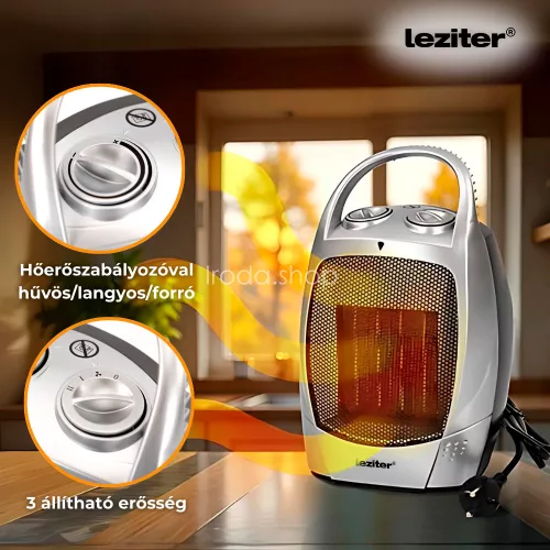 Loa elektromos kerámiabetétes hősugárzó 750W/1500W
