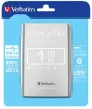 2,5" HDD (merevlemez), 1TB, USB 3.0, VERBATIM, ezüst