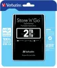 2,5" HDD (merevlemez), 2TB, USB 3.0, VERBATIM, fekete