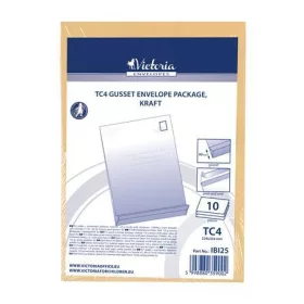   Redős-talpas tasak csomag, TC4, szilikonos, 40 mm talp, VICTORIA PAPER, barna kraft