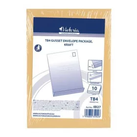   Redős-talpas tasak csomag, TB4, szilikonos, 40 mm talp, VICTORIA PAPER, barna kraft