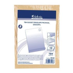   Redős-talpas tasak csomag, TB4, szilikonos, 50 mm talp, VICTORIA PAPER, barna gascofil