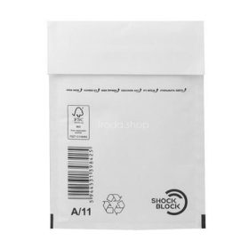   Légpárnás tasak, 125x175 mm külméret, 100x165 mm belméret, VICTORIA PAPER, "W1", fehér