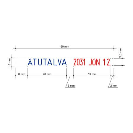 Dátum- és szövegbélyegző, 12 féle szöveggel, COLOP "S120/WD"